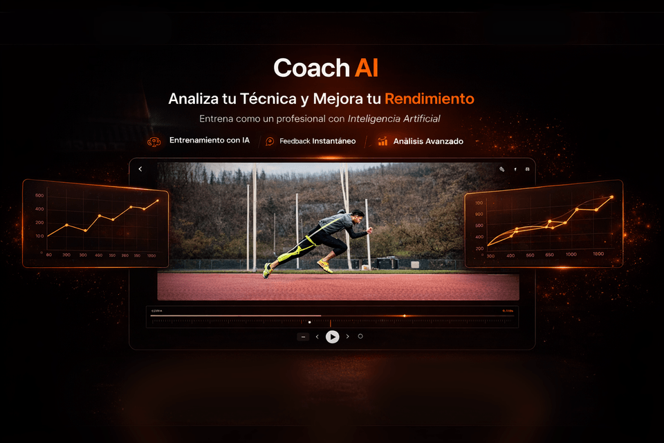 Pantalla inicial de CoachAI mostrando análisis técnico y de rendimiento